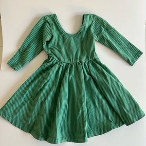 Alice + Ames - THE BALLET DRESS IN GREEN DENIM STRIPE